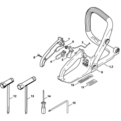 Handle frame & Tools Assembly for Stihl MS180 MS180C Chainsaws
