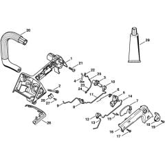 Couvercle de pignon complet pour Stihl 020T MS200 MS200T MS 200 MS