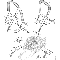 Handlebar Assembly for Stihl MS441 MS441C Chainsaws