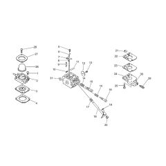 Carburettor for ECHO HC-1500