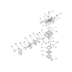 Carburettor for ECHO HC-155ES