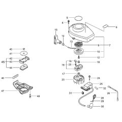 Starter, Magneto, Clutch for HC-1600