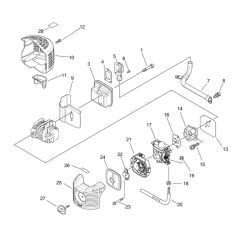 Air Cleaner & Carburettor for ECHO