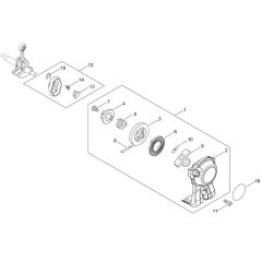 Recoil Starter, Pully for ECHO HCA-236ES-LW Hedgetrimmer