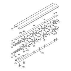 Cutter Bar Assembly for Stihl/ Viking HEL 700 K Electric Long Reach Hedge Trimmers