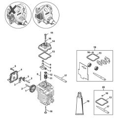 Valve timing gear for Stihl HL 95 Long Reach Hedge Trimmer