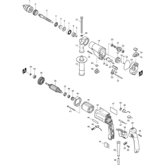 Makita HP2050 Drill Assembly
