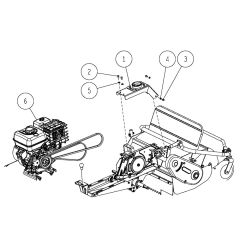 Frame Assembly -2 for OREC HRC673 (2021) Mower