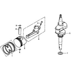 Crankshaft/Piston for Honda HRH536K1