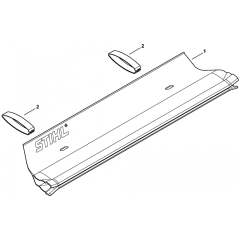 Stihl HS45 Hedge Trimmer Catcher Blade Assembly