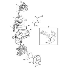 Ignition & Muffler for Stihl HS 56