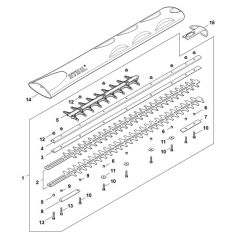 Cutter Bar 750mm for Stihl HSA 140.0 T