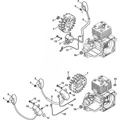 Ignition system Assembly for Stihl FS300 FS350 FS380 Clearing Saw