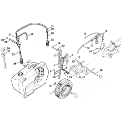 Ignition System Assembly for Stihl TS510 TS760 Disc Cutter