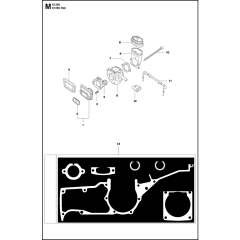 Carburetor Assembly for Husqvarna K1250 Active Disc Cutters