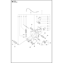 Fuel Tank Assembly for Husqvarna K1260 Disc Cutters