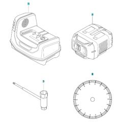 Accessories for Husqvarna K1 PACE RESCUE Battery Disc Cutter