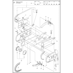 Cutter Arm Assembly for Husqvarna K4000 Cut N Break Disc Cutters