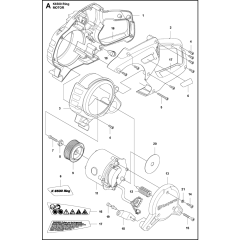 Motor Assembly for Husqvarna K6500 Ring Disc Cutters