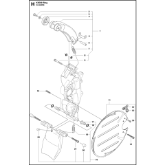 Guards Assembly for Husqvarna K6500 Ring Disc Cutters