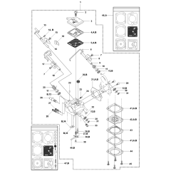 Carburetor Assembly for Husqvarna K760 Disc Cutters