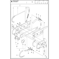 Cutter Arm Assembly for Husqvarna K760 Cut N Break Disc Cutters