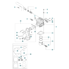 Cylinder, Piston, Muffler Assembly