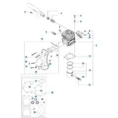 Cylinder, Piston, Muffler Assembly
