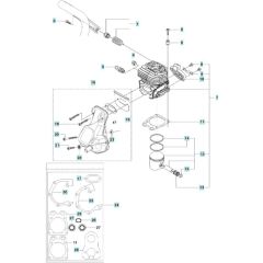 Cylinder, Piston, Muffler Assembly