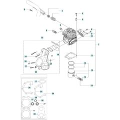Cylinder, Piston, Muffler Assembly