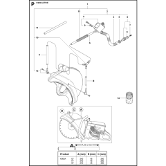 Water Hose Kit Assembly for Husqvarna K950 Rescue Disc Cutters