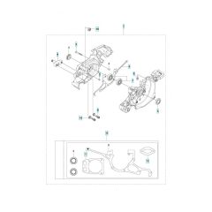 Crankcase Assembly for Husqvarna K970 Chain Concrete Cutter