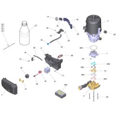 Pump Assembly for Karcher HD 7-17 M Pressure Washer