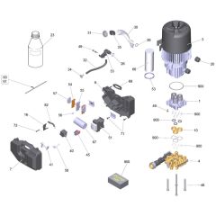 Pump Assembly for Karcher HD 6/11-4 M Pressure Washer