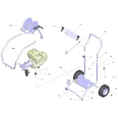 Frame Assembly for Karcher HD 9-23 G Pressure Washer