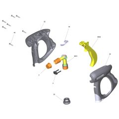 Trigger Handle Assembly for Karcher HD 9-23 G Pressure Washer