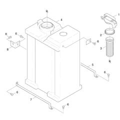 Fuel Tank Assembly for Karcher HDS 1000 DE Pressure Washer