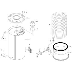 Heater Coil Assembly for Karcher HDS 6-10 C Pressure Washer