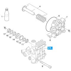 Piston Assembly for Karcher HDS 6-12 C Pressure Washer