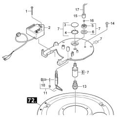 Burner Cover Assembly for Karcher HDS 6-12 C Pressure Washer