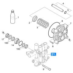 Piston Assembly for Karcher HDS 6-14-4 CX Pressure Washer