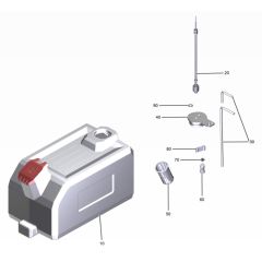 Fuel Tank Assembly for Karcher HDS 8-20 DE Pressure Washer