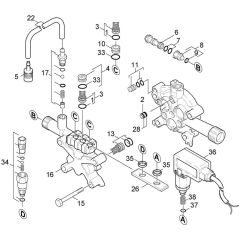 Cylinder Head Assembly for Karcher HDS 801 B Pressure Washer