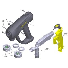 Trigger Handle Assembly for Karcher HDS 801 D Pressure Washer