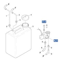 Fuel Tank Assembly for Karcher HDS 801 D Pressure Washer