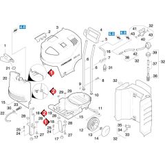 Cover Assembly for Karcher K 855 HS Pressure Washer