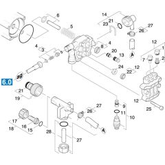Cylinder Head Assembly for Karcher K B802 C Pressure Washer