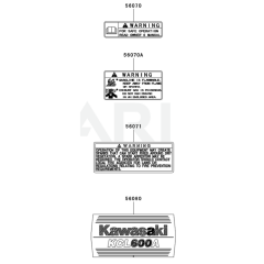 Kawasaki KCL600A Label