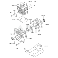 Cylinder/Crankcase for KEL27B