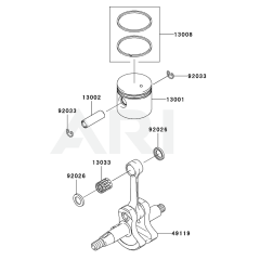Piston/Crankshaft for KEL27BC
